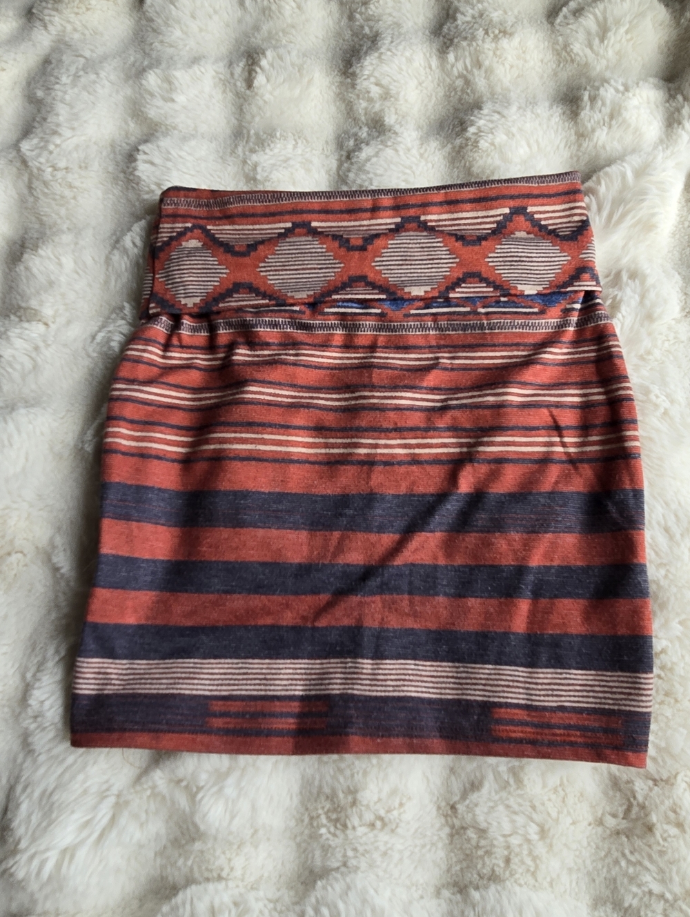 Nollie Red & Blue Aztec Skirt - Picture 2 of 3
